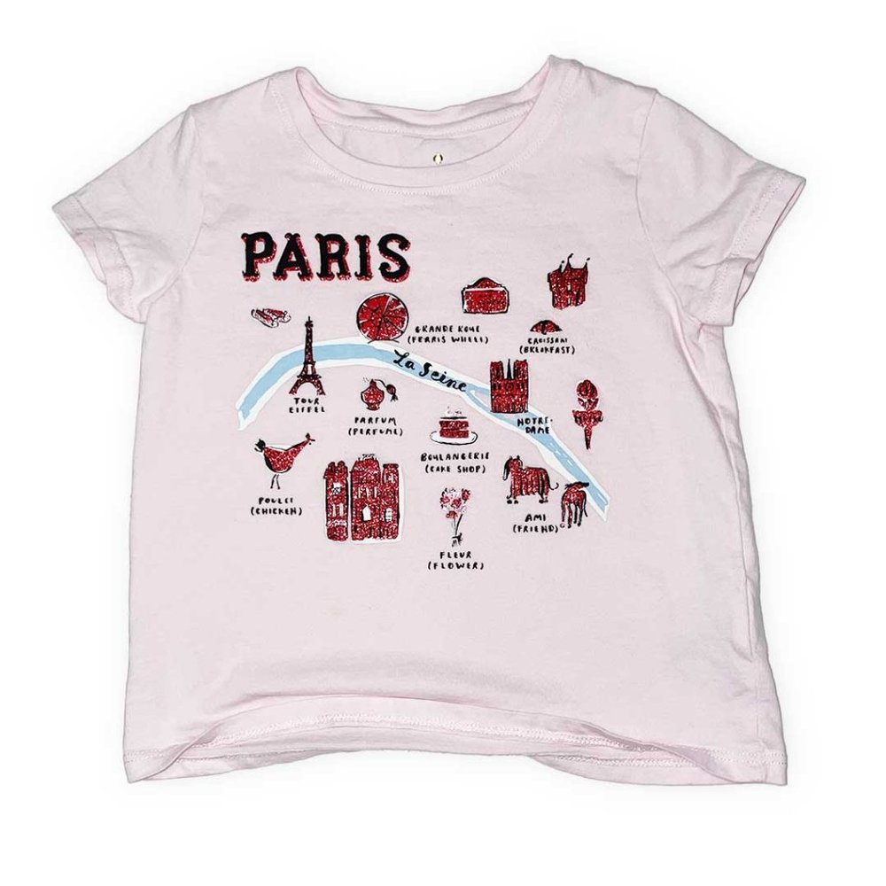 Kate Spade - 4T - 100% cotton - pink tshirt